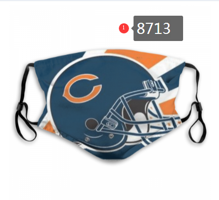 NFL 2020 Chicago Bears #3 Dust mask with filter->nfl dust mask->Sports Accessory